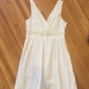 White Dress with Eyelets